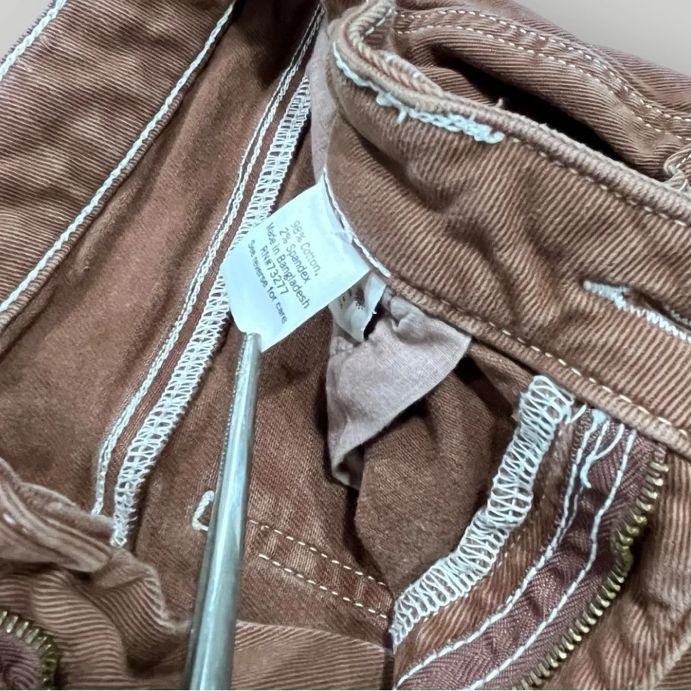 SO Brown Denim Pants Wide Leg - High Waist Carpenter - Picture 12 of 15